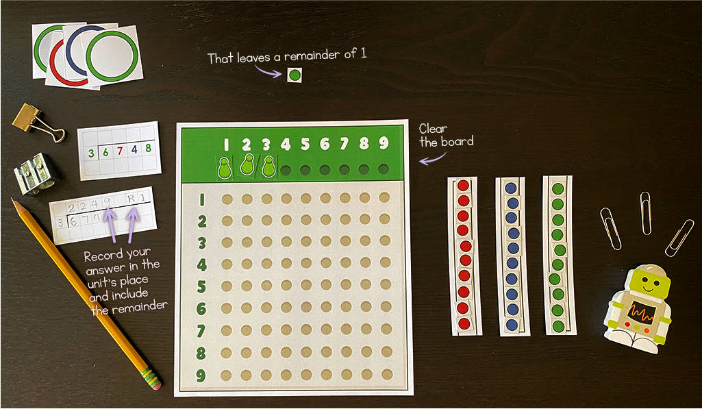 Montessori Long Division: How to Use Racks and Tubes (+ Sample Question ...