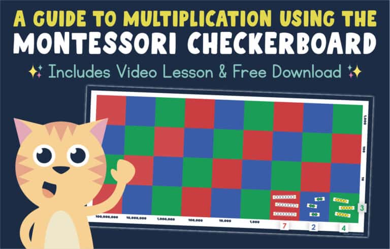 Montessori Checkerboard: A Guide to Multiplication (+ Video Presentation)
