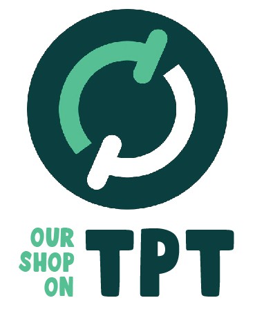 The Teachers Pay Teachers logo is large and below it it says, "Our shop on TPT". You can click the link to get to our store and search for spring break activities for kids.