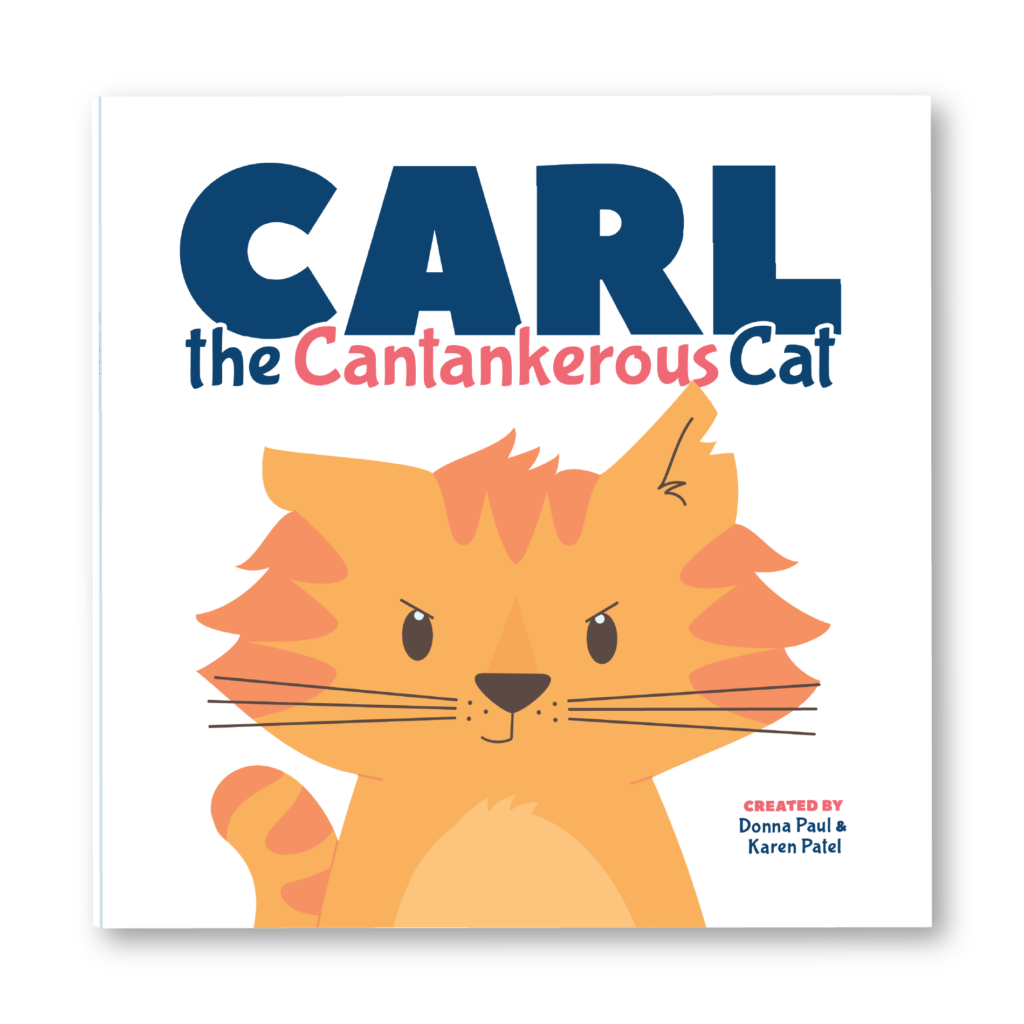 An image of the cover of Carl the Cantankerous Cat, a picture book sure to help kids fight the summer brain drain.