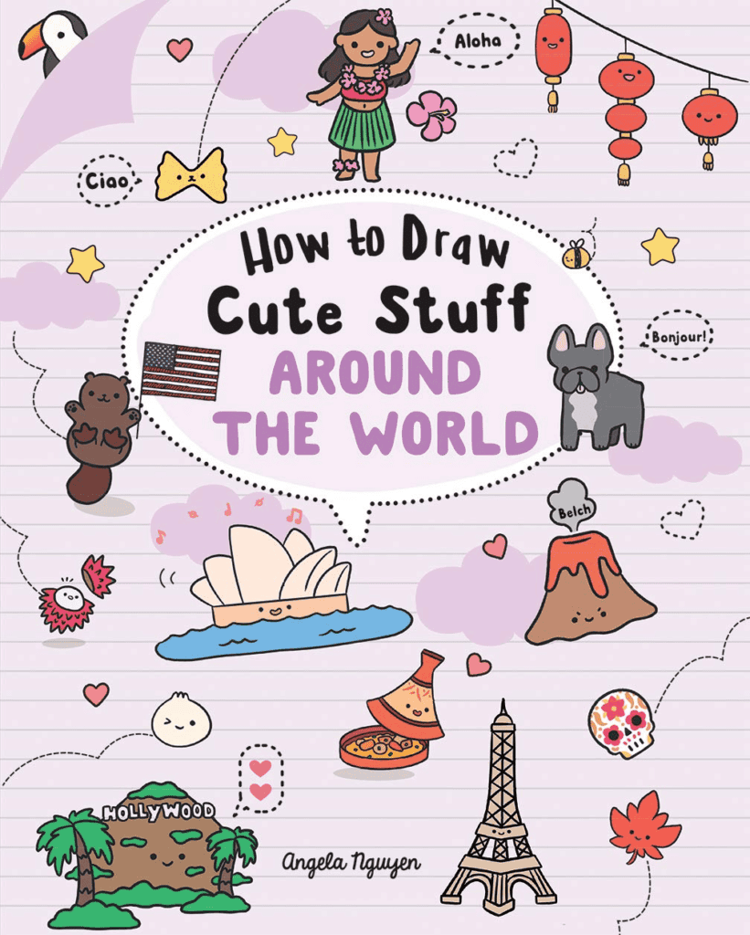 An image of the cover of the activity book How to Draw Cute Stuff Around the World.
