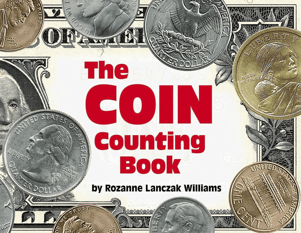 An image of The Coin Counting Book, one of the money books for kids we love!