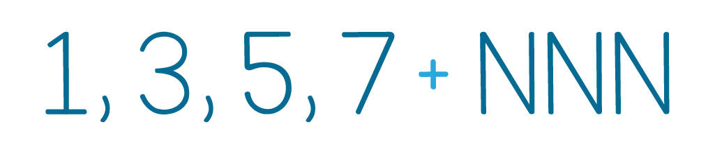 Another great rebus puzzle for kids that uses numbers. This puzzle shows the numbers 3, 5, 7 with a + sign followed by the letter N 3 times. Can you solve this puzzle?