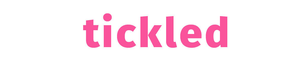 Another play on the use of colour in rebus puzzles, the word 'tickled' is written in pink.