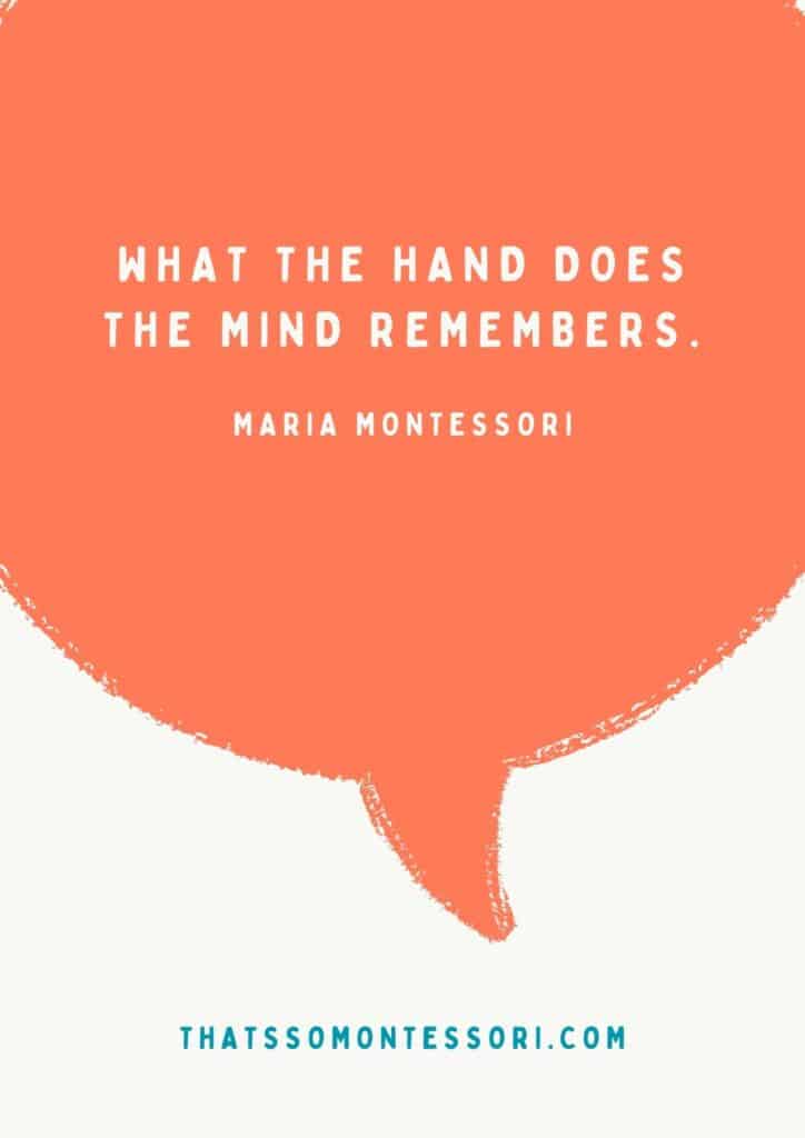 We have this Montessori quote available as a printable poster.