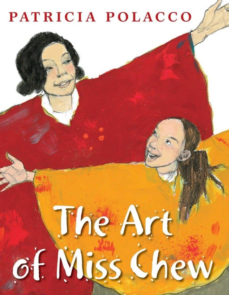An image of the book cover 'The Art of Miss Chew' which is a picture book that benefits older readers.