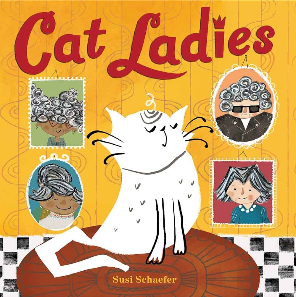 A picture of the cover of 'Cat Ladies' which is one of the great cat books for kids.