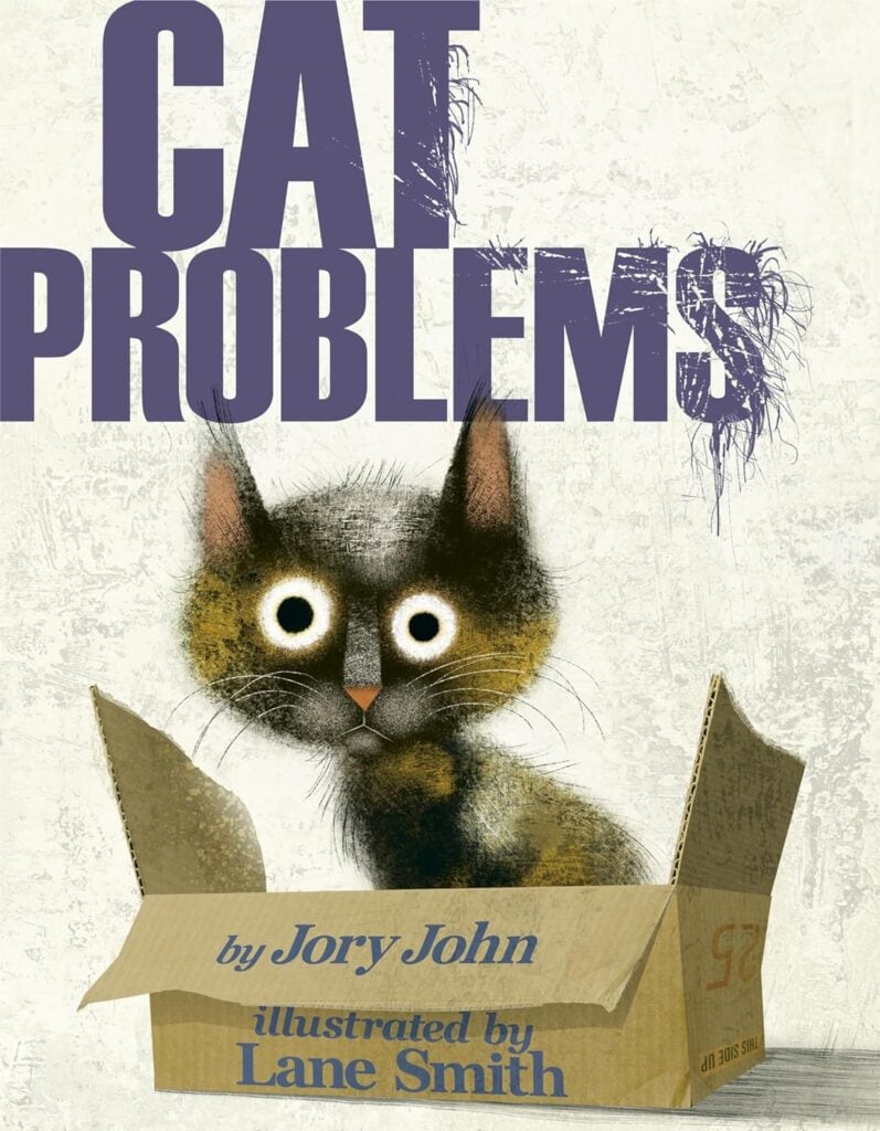 A picture of the cover of 'Cat Problems' which is one of the great cat books for kids.