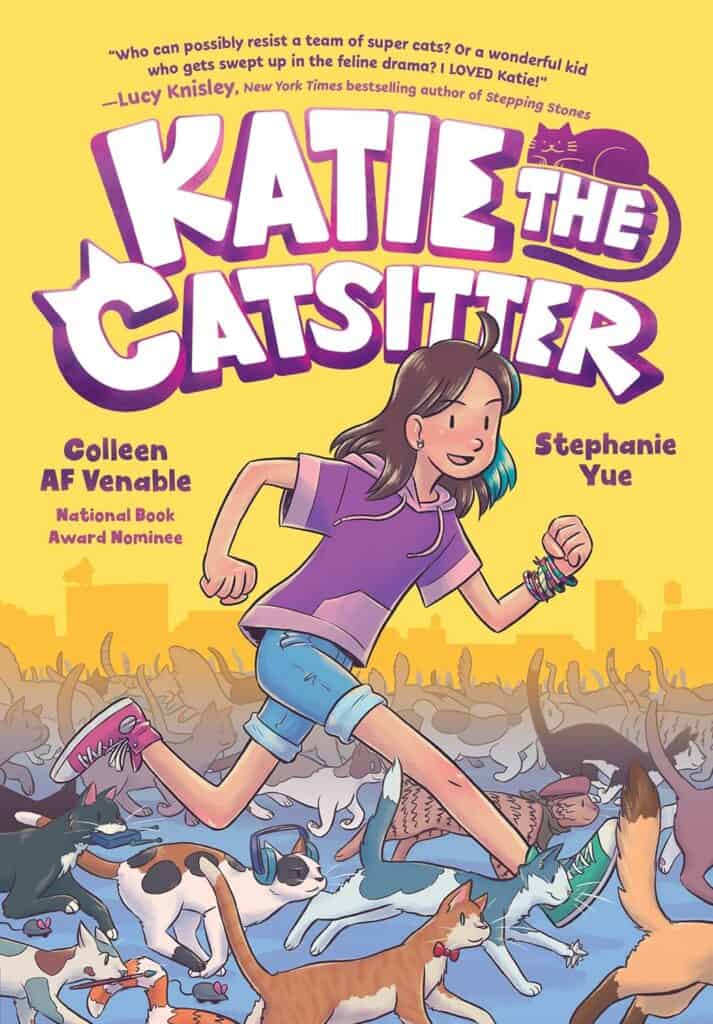 A picture of the cover of 'Katie the Catsitter' which is one of the great cat books for kids.