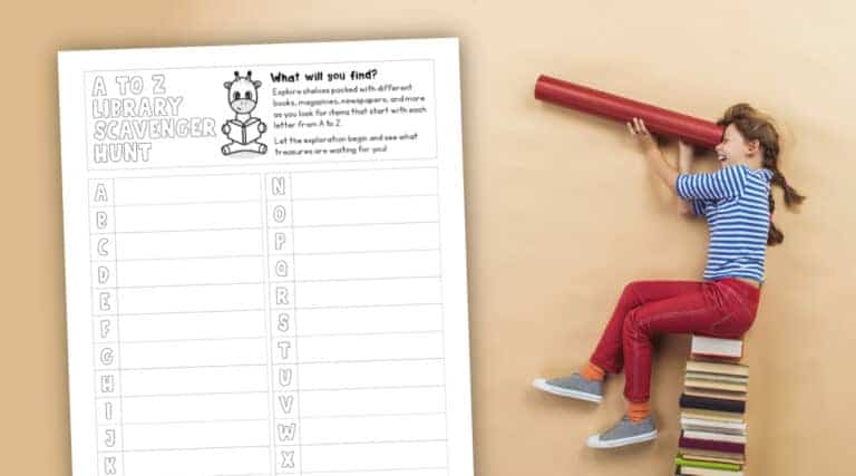 Printable Library Scavenger Hunts: 15 Ideas Kids Will Love