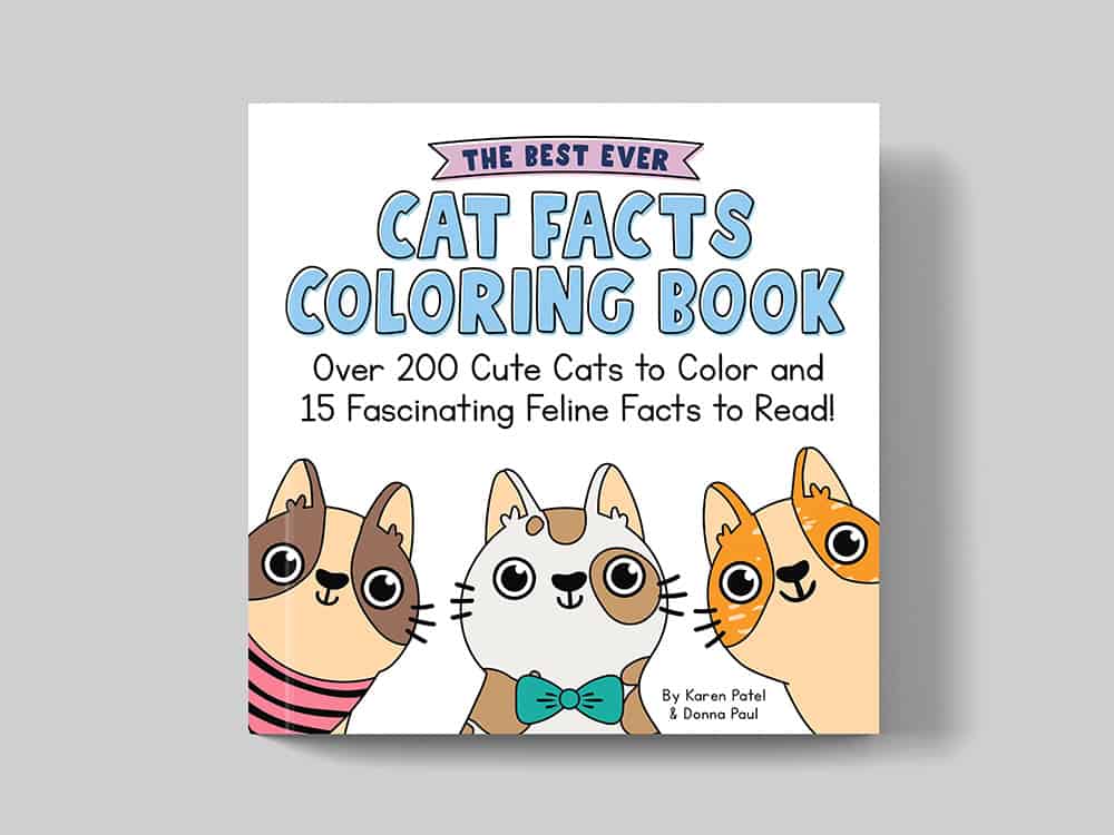 The cover of The Best Ever Cat Facts Coloring Book