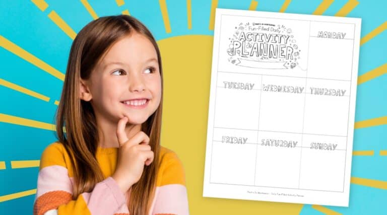 The Best Summer Schedule for Kids + Free Activity Planner!