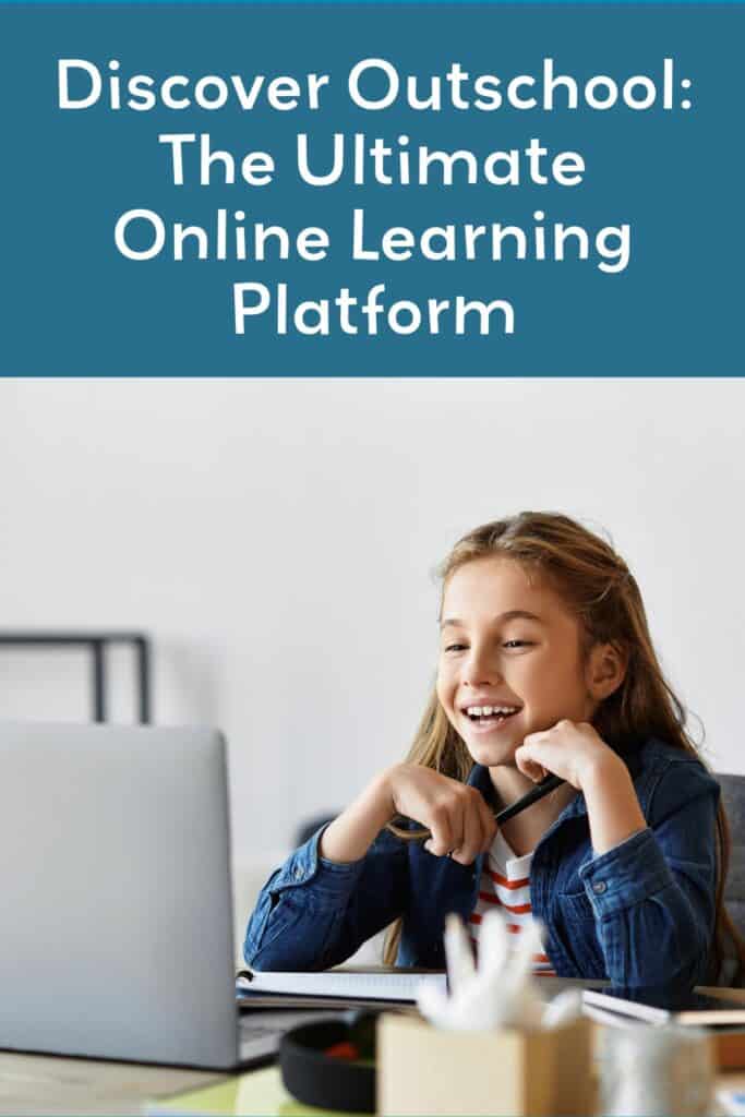 A Pinterest pin to promote our blog about Outschool.