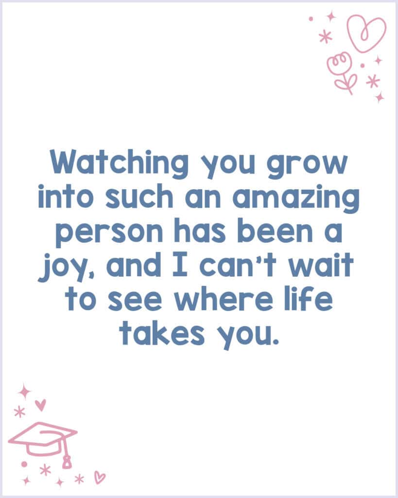 A heartfelt graduation congratulations message for kids.