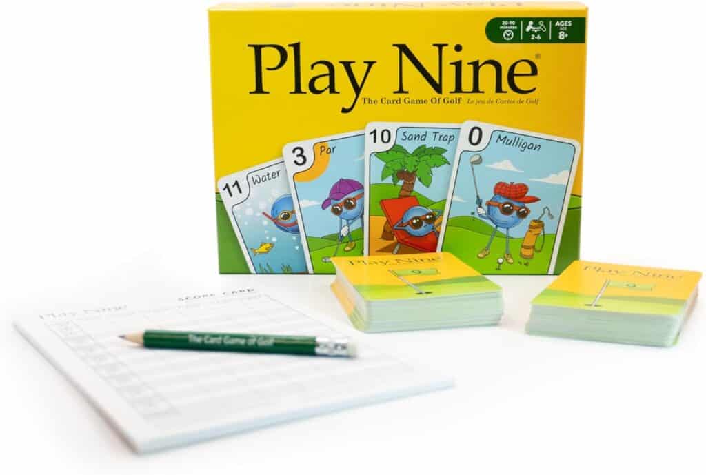 An image of a one of my students favorite math card games, Play NIne. Any golfers will love this one!