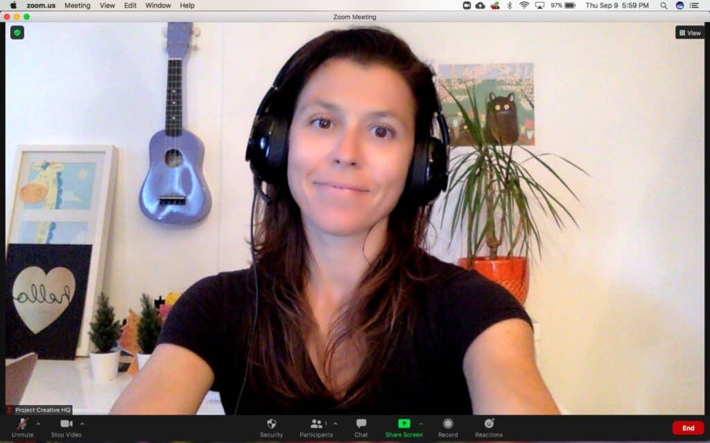 An image of me, Teacher Donna, before starting to teach on Outschool.