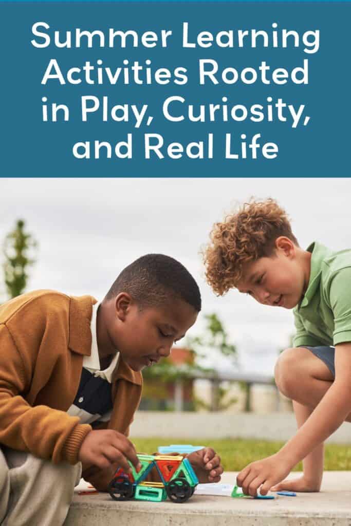 A Pinterest pin to promote our summer learning activities article.